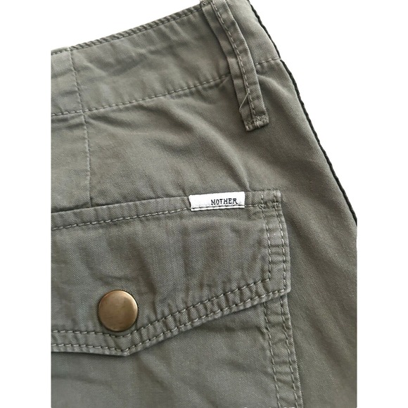 Olive Green Women's Cargo Pants - Picture 8 of 16